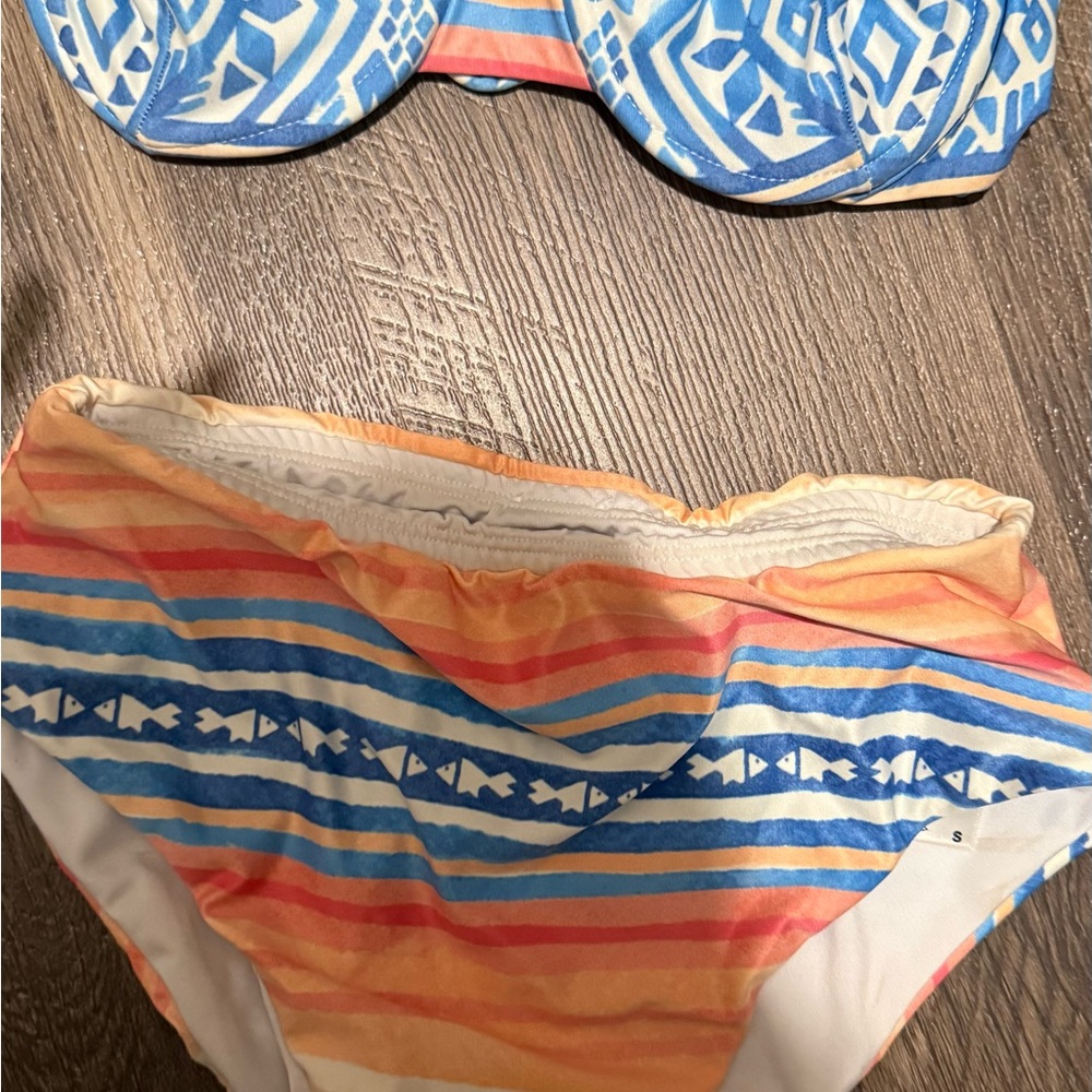 Kenny Flowers Blue and Orange Bikini